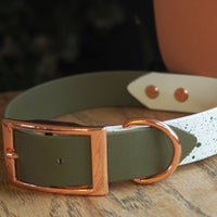 Adjustable Collar - Two-Tone Speckled BioThane