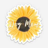 Sunflower Dog Mom Magnet